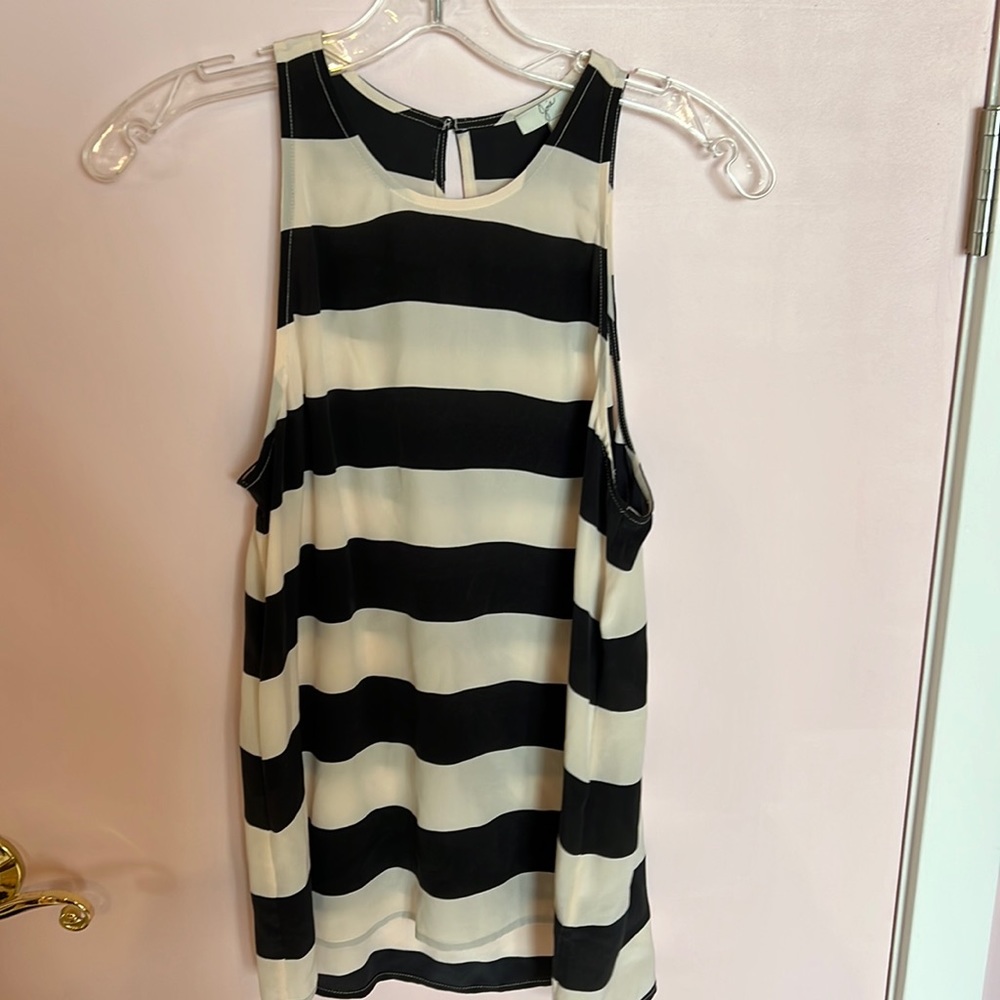Joie silk tank striped